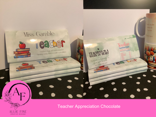 Teacher Appreciation Chocolate